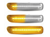 Oświetlenie sekwencyjnych przezroczystych bocznych kierunkowskazów LED dla BMW serii 3 (E46) 1998 - 2001