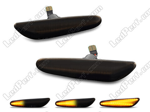 Dynamiczne boczne kierunkowskazy LED dla BMW serii 3 (E90 E91) - Wersja czarna dymiona