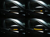 Różne etapy przewijania światła dynamicznych kierunkowskazów Osram LEDriving® do lusterek BMW serii 4 (F32)