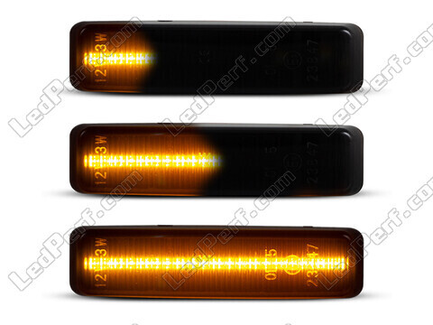 Oświetlenie dynamicznych czarnych bocznych kierunkowskazów LED dla BMW serii 5 (E39)