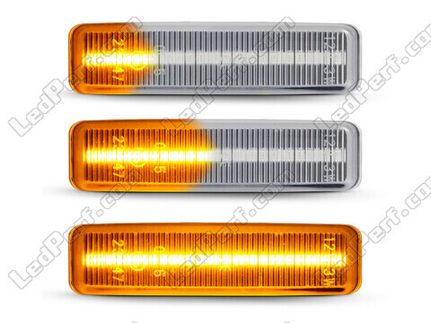 Oświetlenie sekwencyjnych przezroczystych bocznych kierunkowskazów LED dla BMW serii 5 (E39)