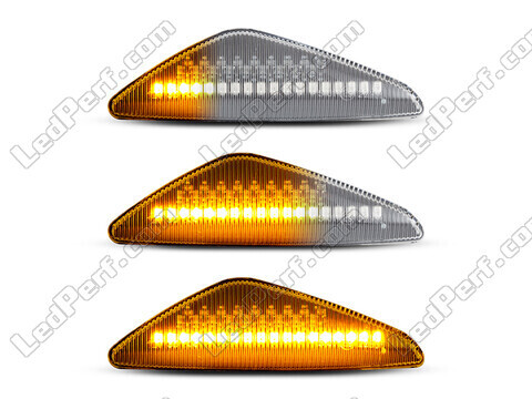 Oświetlenie sekwencyjnych przezroczystych bocznych kierunkowskazów LED dla BMW X3 (F25)