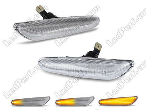 Sekwencyjne boczne kierunkowskazy LED dla BMW X5 (E53) - Wersja przezroczysta