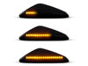 Oświetlenie dynamicznych czarnych bocznych kierunkowskazów LED dla BMW X6 (E71 E72)