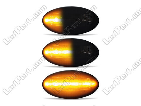 Oświetlenie dynamicznych czarnych bocznych kierunkowskazów LED dla Citroen Jumpy (2012 - 2016)