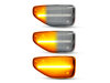 Oświetlenie sekwencyjnych przezroczystych bocznych kierunkowskazów LED dla Dacia Duster 2