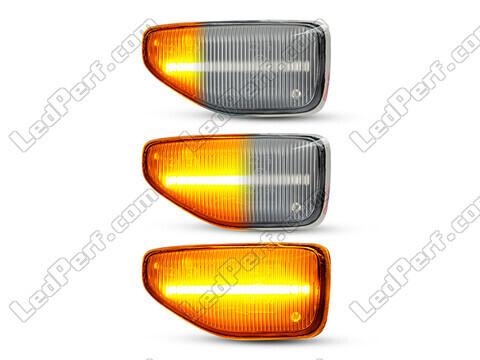 Oświetlenie sekwencyjnych przezroczystych bocznych kierunkowskazów LED dla Dacia Sandero 2