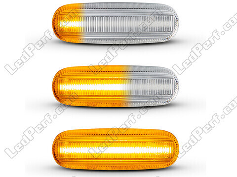 Oświetlenie sekwencyjnych przezroczystych bocznych kierunkowskazów LED dla Fiat Doblo
