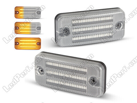 Sekwencyjne boczne kierunkowskazy LED dla Fiat Ducato III - Wersja przezroczysta