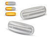 Sekwencyjne boczne kierunkowskazy LED dla Fiat Grande Punto / Punto Evo - Wersja przezroczysta