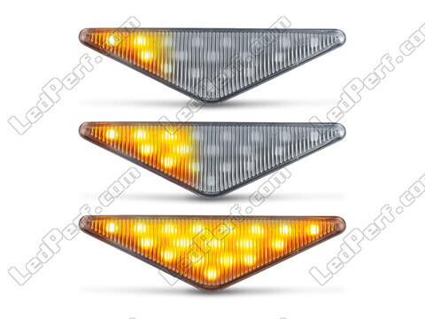 Oświetlenie sekwencyjnych przezroczystych bocznych kierunkowskazów LED dla Ford Mondeo MK3