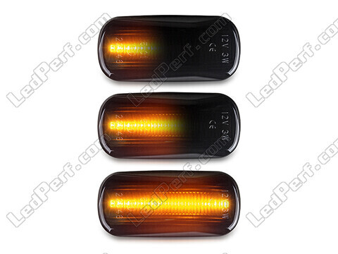 Oświetlenie dynamicznych czarnych bocznych kierunkowskazów LED dla Honda Accord 7G