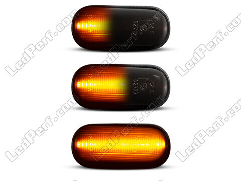 Oświetlenie dynamicznych czarnych bocznych kierunkowskazów LED dla Honda Prelude 5G