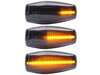Oświetlenie dynamicznych czarnych bocznych kierunkowskazów LED dla Hyundai Coupe GK3