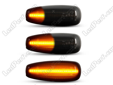 Oświetlenie dynamicznych czarnych bocznych kierunkowskazów LED dla Hyundai I30 MK1