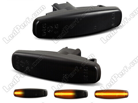 Dynamiczne boczne kierunkowskazy LED dla Infiniti FX 37 - Wersja czarna dymiona