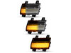 Oświetlenie sekwencyjnych przezroczystych bocznych kierunkowskazów LED dla Jeep  Wrangler IV (JL)