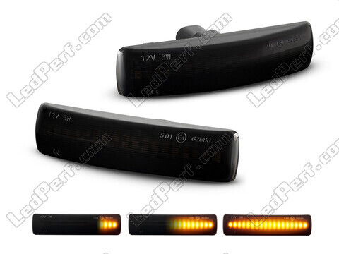Dynamiczne boczne kierunkowskazy LED dla Land Rover Discovery III - Wersja czarna dymiona