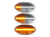 Oświetlenie sekwencyjnych przezroczystych bocznych kierunkowskazów LED dla Mazda 2 phase 2