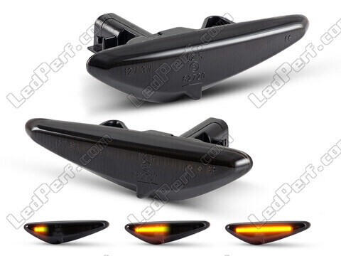 Dynamiczne boczne kierunkowskazy LED dla Mazda 6 - Wersja czarna dymiona