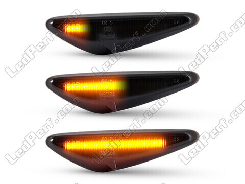 Oświetlenie dynamicznych czarnych bocznych kierunkowskazów LED dla Mazda 6