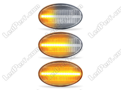 Oświetlenie sekwencyjnych przezroczystych bocznych kierunkowskazów LED dla Mercedes Klasa A (W168)