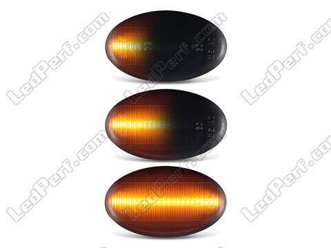 Oświetlenie dynamicznych czarnych bocznych kierunkowskazów LED dla Mercedes Viano (W639)