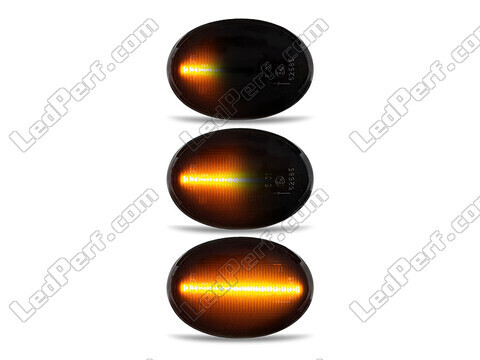 Oświetlenie dynamicznych czarnych bocznych kierunkowskazów LED dla Mini Cabriolet III (R57)