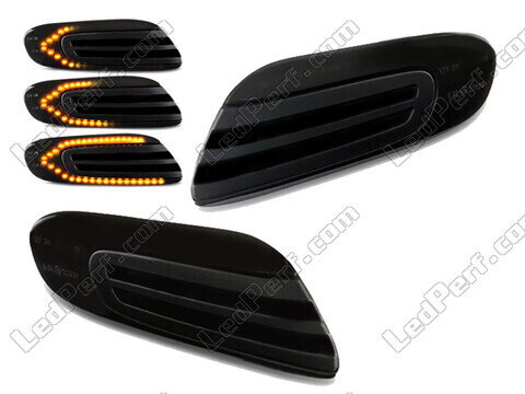 Dynamiczne boczne kierunkowskazy LED dla Mini Cabriolet IV (F57) - Wersja czarna dymiona