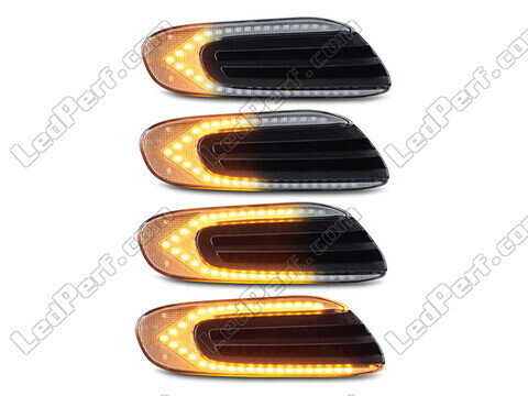 Oświetlenie sekwencyjnych przezroczystych bocznych kierunkowskazów LED dla Mini Cabriolet IV (F57)