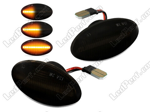 Dynamiczne boczne kierunkowskazy LED dla Mini Cooper II (R50 / R53) - Wersja czarna dymiona