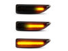 Oświetlenie dynamicznych czarnych bocznych kierunkowskazów LED dla Mini Countryman II (F60)