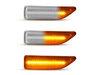 Oświetlenie sekwencyjnych przezroczystych bocznych kierunkowskazów LED dla Mini Countryman II (F60)