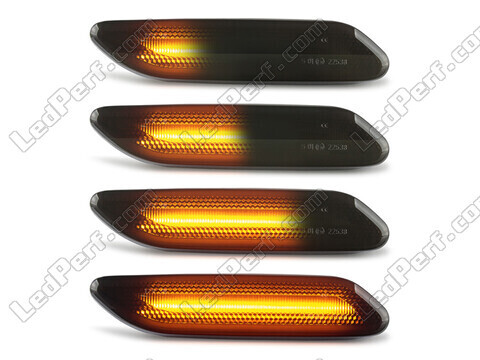 Oświetlenie dynamicznych czarnych bocznych kierunkowskazów LED dla Mini Countryman (R60)