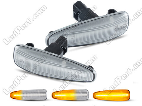 Sekwencyjne boczne kierunkowskazy LED dla Mitsubishi Lancer X - Wersja przezroczysta
