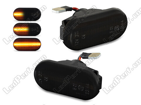 Dynamiczne boczne kierunkowskazy LED dla Nissan 350Z - Wersja czarna dymiona