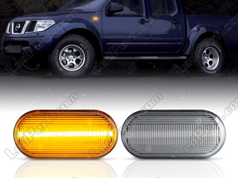Dynamiczne boczne kierunkowskazy LED dla Nissan Navara D40