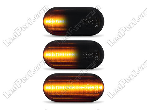 Oświetlenie dynamicznych czarnych bocznych kierunkowskazów LED dla Nissan Navara D40