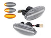 Sekwencyjne boczne kierunkowskazy LED dla Nissan Note (2009 - 2013) - Wersja przezroczysta