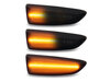 Oświetlenie dynamicznych czarnych bocznych kierunkowskazów LED dla Opel Astra J