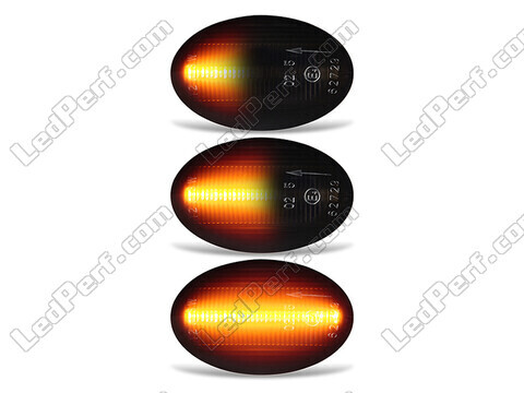 Oświetlenie dynamicznych czarnych bocznych kierunkowskazów LED dla Opel Combo B