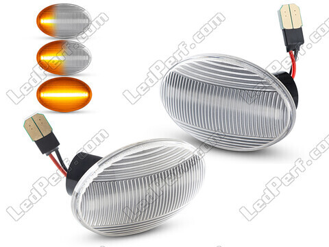 Sekwencyjne boczne kierunkowskazy LED dla Opel Combo B - Wersja przezroczysta