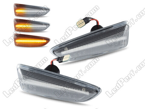 Sekwencyjne boczne kierunkowskazy LED dla Opel Insignia B - Wersja przezroczysta