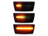 Oświetlenie dynamicznych czarnych bocznych kierunkowskazów LED dla Opel Zafira B