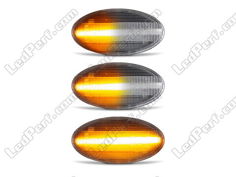 Oświetlenie sekwencyjnych przezroczystych bocznych kierunkowskazów LED dla Peugeot 108