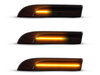 Oświetlenie dynamicznych czarnych bocznych kierunkowskazów LED dla Porsche Panamera