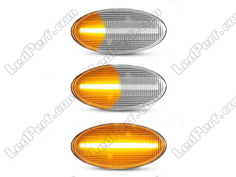 Oświetlenie sekwencyjnych przezroczystych bocznych kierunkowskazów LED dla Subaru Impreza GE/GH/GR