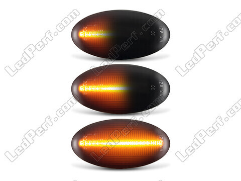 Oświetlenie dynamicznych czarnych bocznych kierunkowskazów LED dla Suzuki SX4