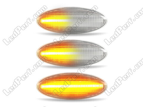 Oświetlenie sekwencyjnych przezroczystych bocznych kierunkowskazów LED dla Toyota Auris MK1