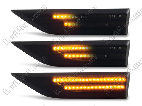 Oświetlenie dynamicznych czarnych bocznych kierunkowskazów LED dla Volkswagen Caddy IV